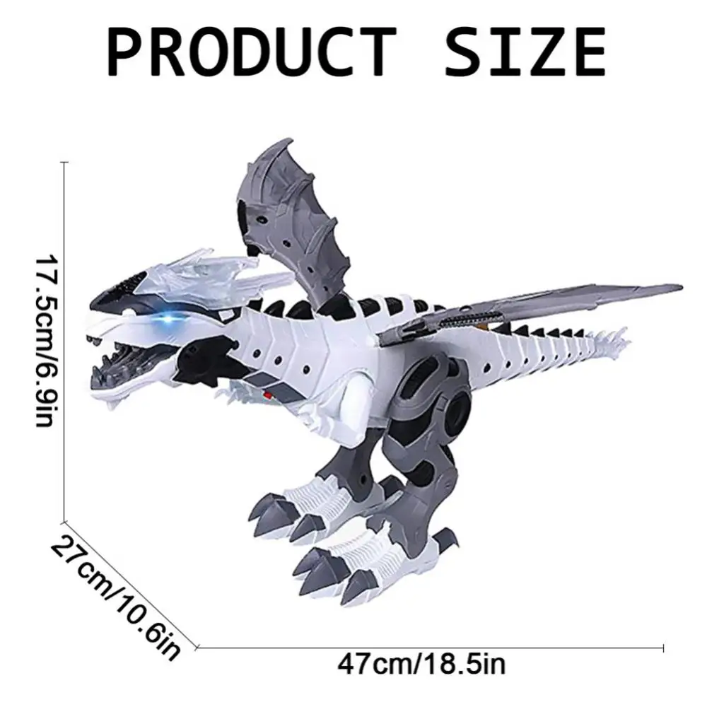 

Funny Electronic Pet Walking Dinosaur Roaring Flashing Light Sound Electronic Toys Robot Educational Game Machine Gift For kids