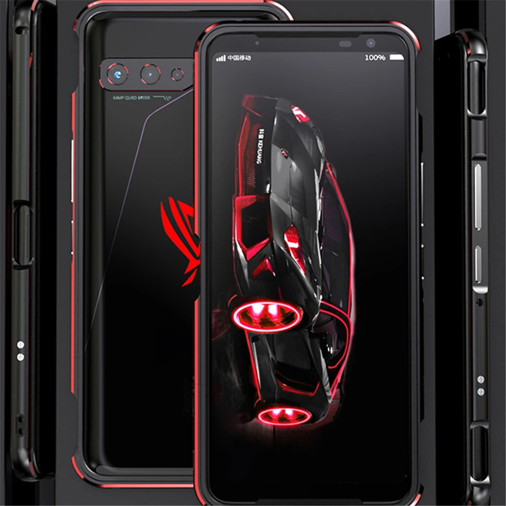 

Metallic Phone Shell Simple Metal Frame Edge Protective Cover for ASUS ROG 3 Gaming Phone Accessories