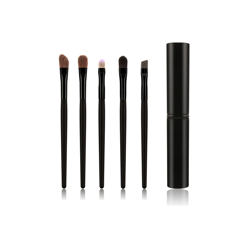 5pcs Travel Portable Mini Eye Makeup Brushes Set Reals Eyeshadow Eyeliner Eyebrow Brush Lip Make Up kit Professional |