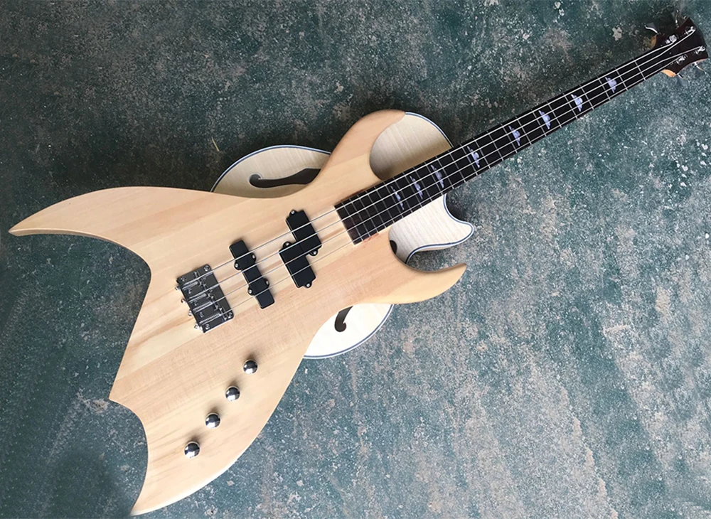 4 строки аксед формы для электрической бас гитары гриф из розового дерева 22 Лады