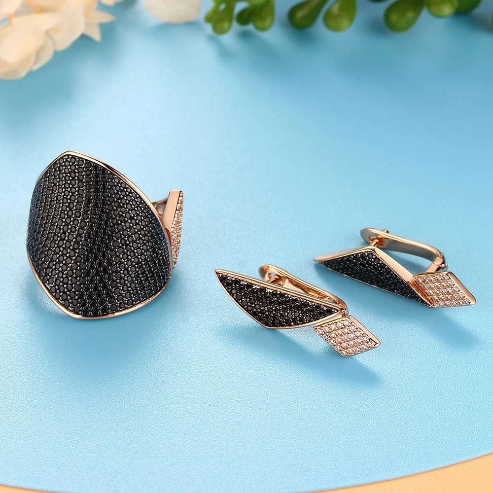 JQk online Wholesale 2021 trend Beautiful Rings for women Earrings For Women Unusual Women Wedding Jewelry Set
