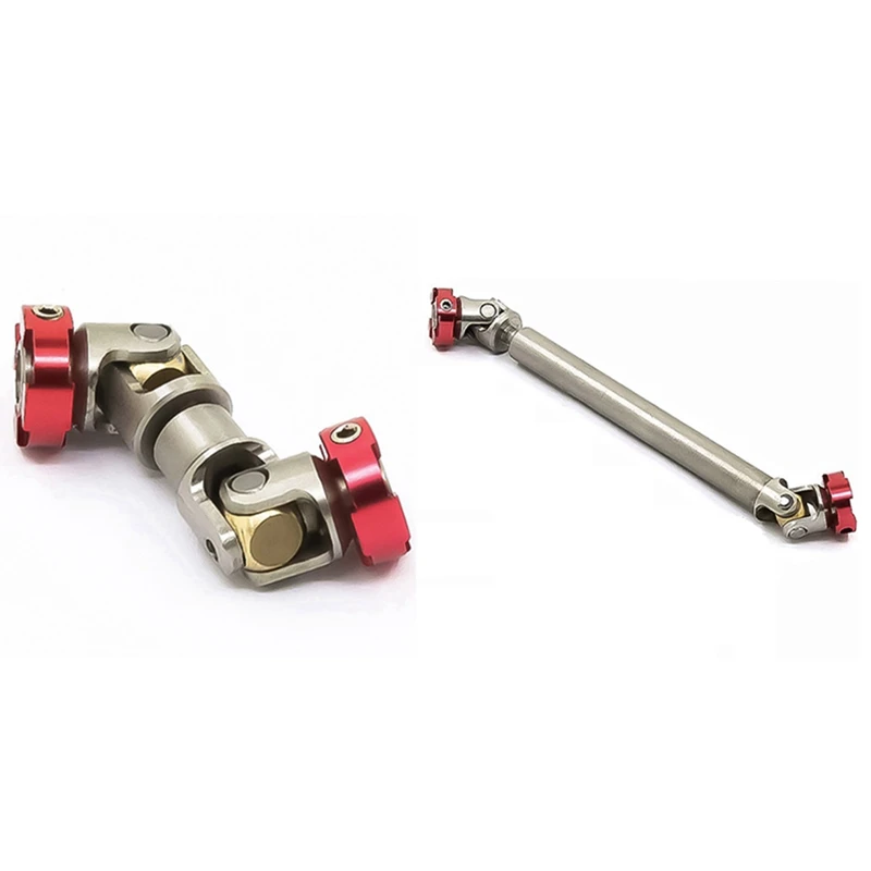 

2Pcs Flange Head Transmission Shaft CVD For 1/14 Tamiya RC Truck 1/10 RC Car SCX10 D90 RC4WD AXIAL,45-50Mm& 110-130Mm
