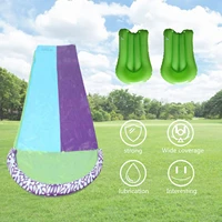 3pcs lawn water slide double pvc outdoor water toy with 2pcs aquaplane park backyard water play mat outdoor fun for kids