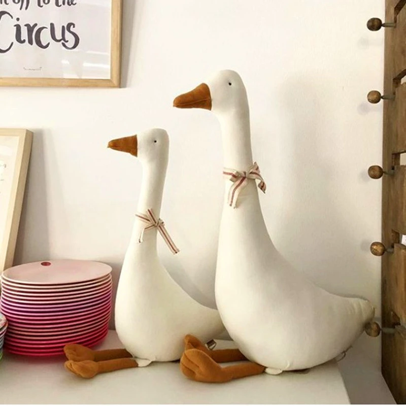 

Cute Cotton Goose Stuffed Toys Soft Pillow Baby Accompanying Dolls Plush Comfort Dolls Stuffed Toy Creative Nordic Home Decor