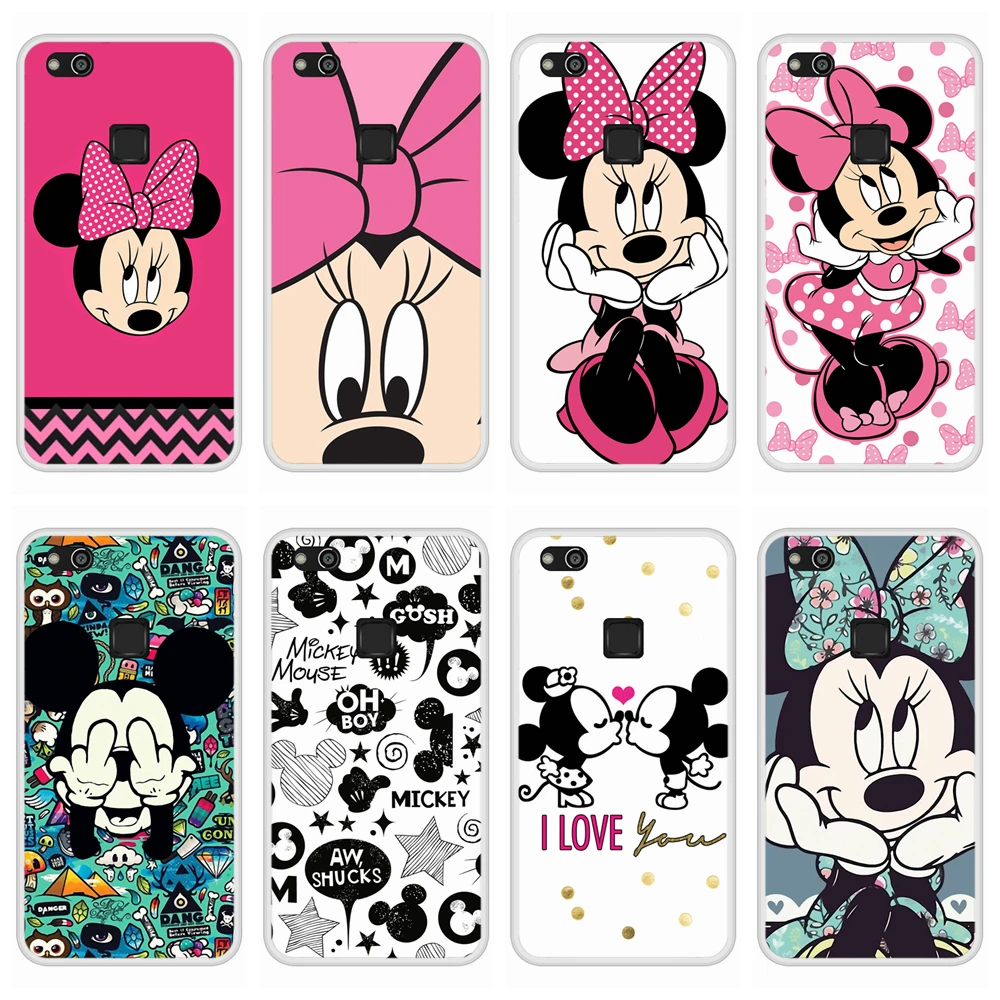 Case for Huawei P10 Lite Soft Silicone TPU Mickey Minnie Pattern Painting Cover Coque P 10 P10Lite Phone |