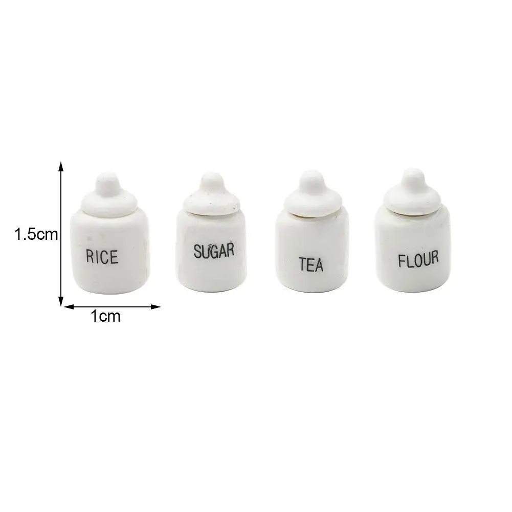 

1:12 Dollhouse Miniature Ceramics Jar Seasoning Jar Home Kitchen Doll Accessories Toy Decor Supplies House