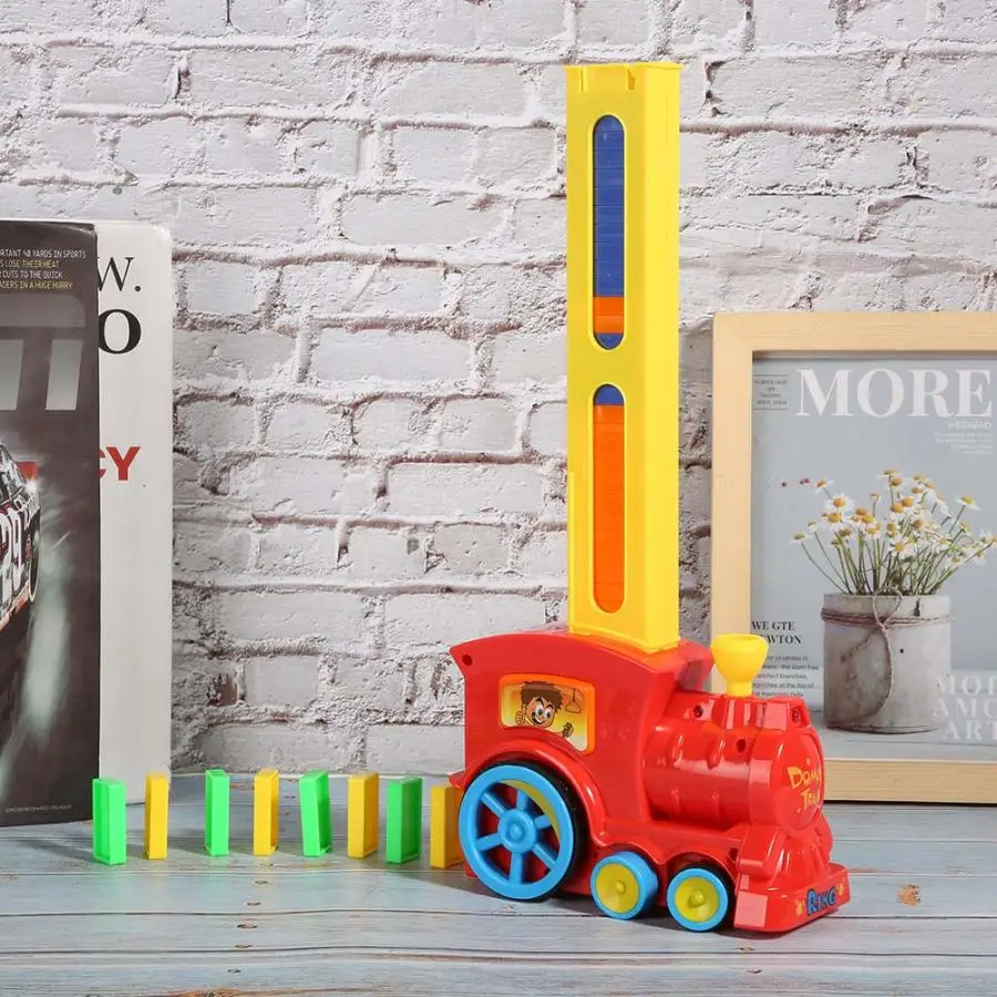 Domino поезд автомобильный набор детский звуковой светильник автоматическая