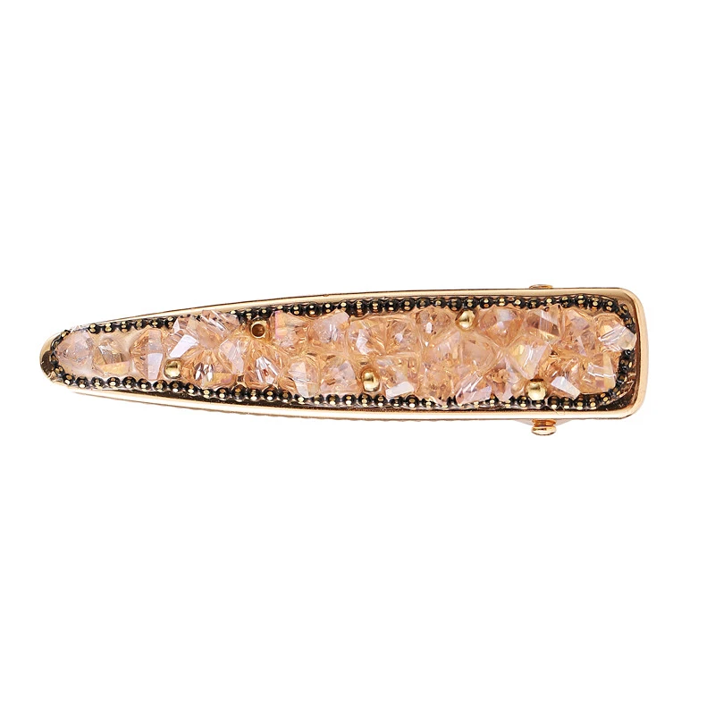 Crystal Clip A Красочные со стразами повязка для волос для женщин качественные металлические ободок для волос круг женские аксессуары для повязки на голову - Цвет: Crystal Clip A