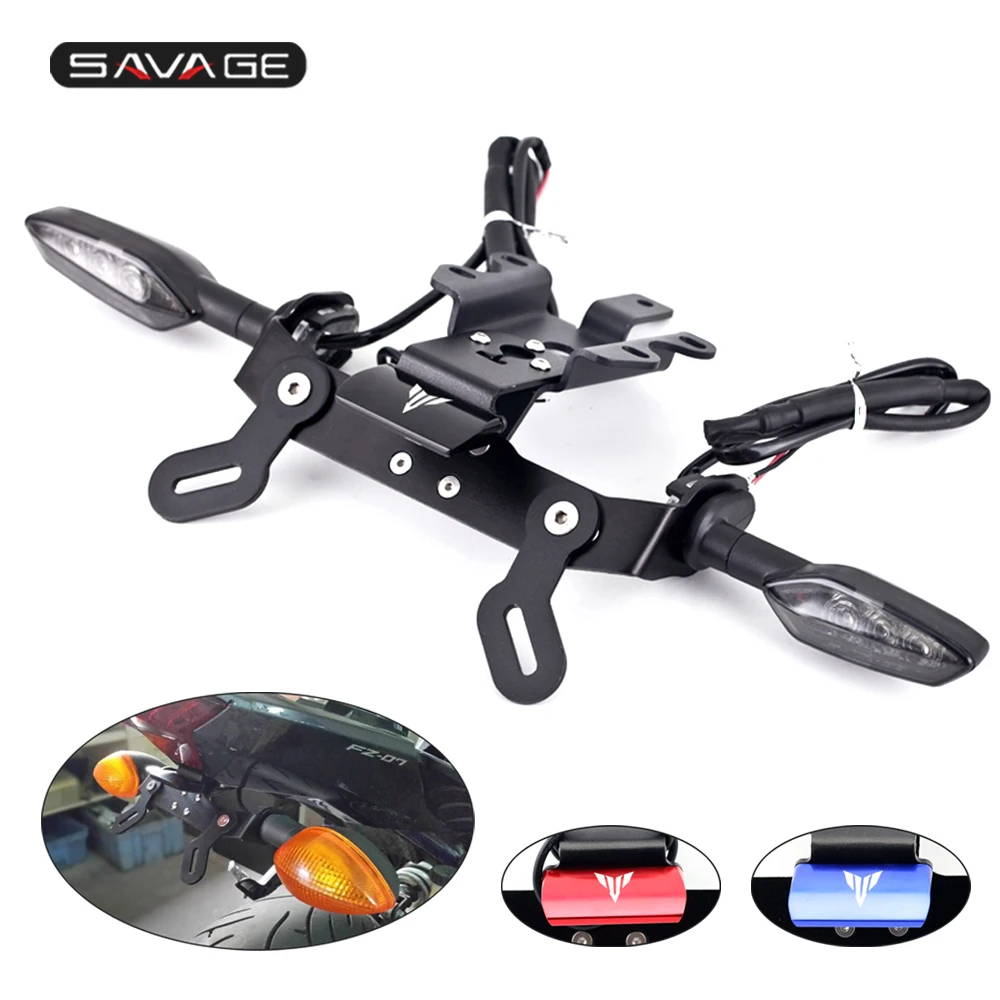 Держатель номерного знака СВЕТОДИОДНЫЙ Фонарь указателя поворота для YAMAHA MT 07 FZ