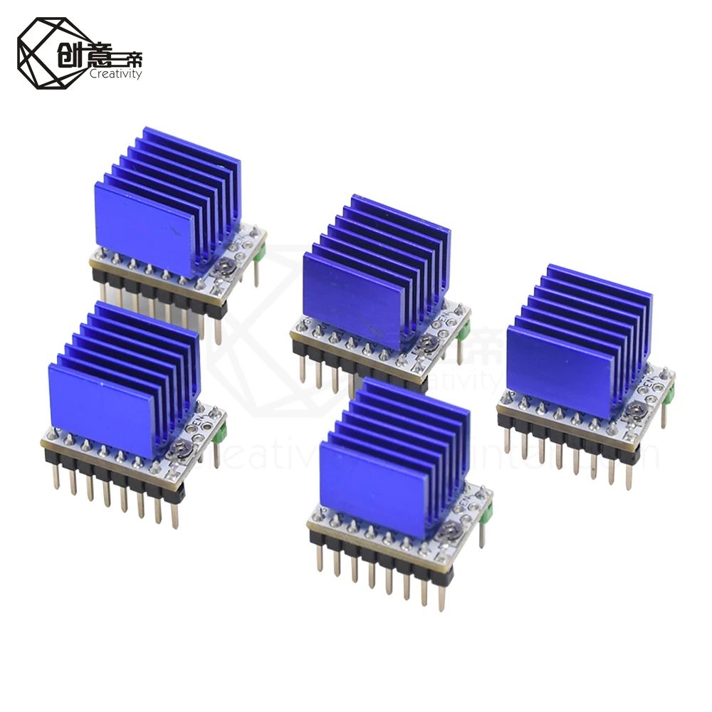 5pcs tmc2208 v2 0 stepper motor driver 3d printer parts tmc2130 tmc2209 for skr v1 3 v1 4 mks gen ramps 1 4 mini e3 free global shipping