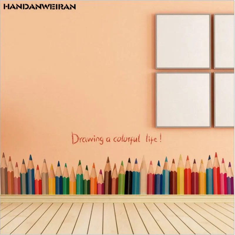 1 шт. новые цветные настенные наклейки для детской комнаты декоративные гостиной