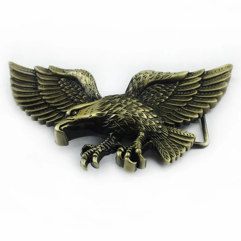3D бронза Цвет Орел ковбойский ремень модная обувь с пряжкой хорошее покрытие