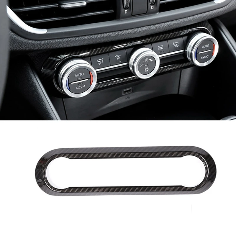 

for Alfa Romeo Giulia Stelvio 2016-2018 Center Air Conditioning Adjustment Frame & Center Console Gear Shift Panel Cover
