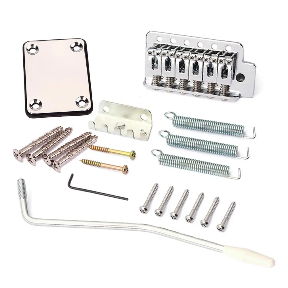 ersatz elektrische gitarre tremolo brücke neck platte kit für stratocaster strat remolo brücke neck platte kit für stratocaster fr