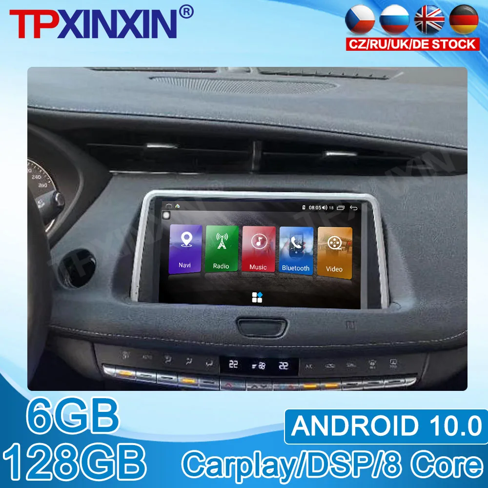 

Android 10 6G + 128 Гб для Cadillac XT4 автомобильный DVD мультимедийный радиоприемник стерео сенсорный экран IPS навигационный плеер головное устройство ...