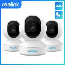 Reolink E1 - Cámara 3MP que funciona con WiFi de 2,4 G monitor de bebés cámara IP de seguridad para uso en los interiores con audio bidireccional