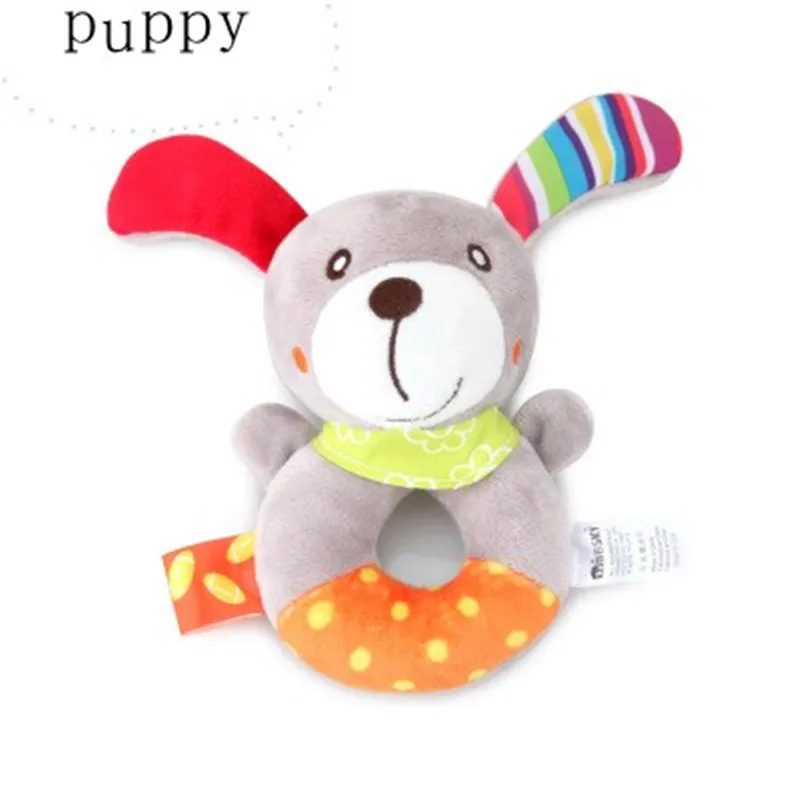 Игрушки для новорожденных 0 12 месяцев Мультяшные животные погремушки маленьких