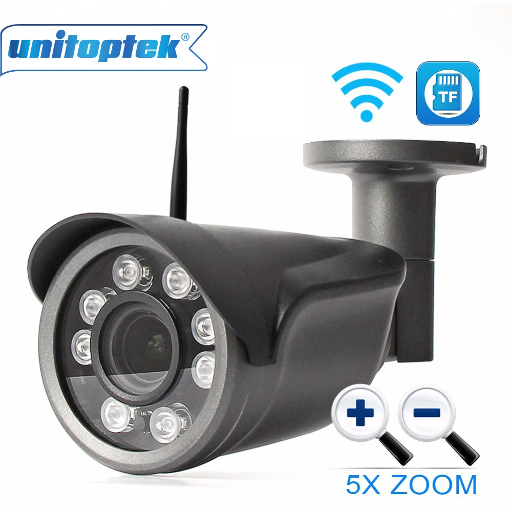 HD 1080P камера безопасности WIFI IP 5X оптический зум Wi Fi ИК 20 м уличная