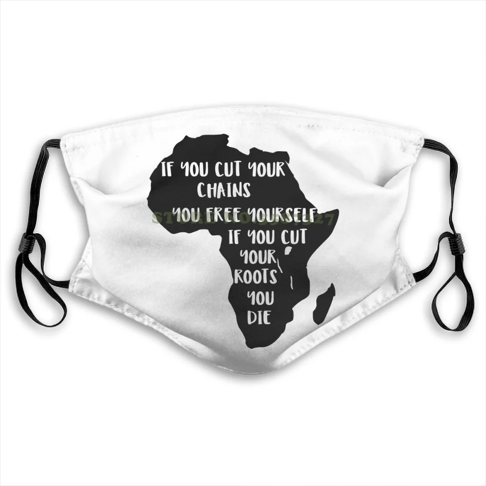 

African Proverb Afrocentric Brand Slim Fit Printing For Men Women Face Masks