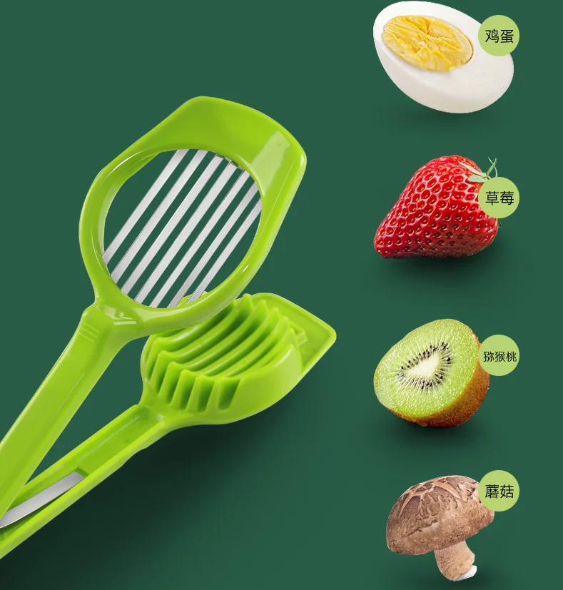 

Strawberry Slicer Stainless Steel Cut Hawthorn Dried Dates Shiitake Mushroom Egg Divider Cake Decorating Tool
