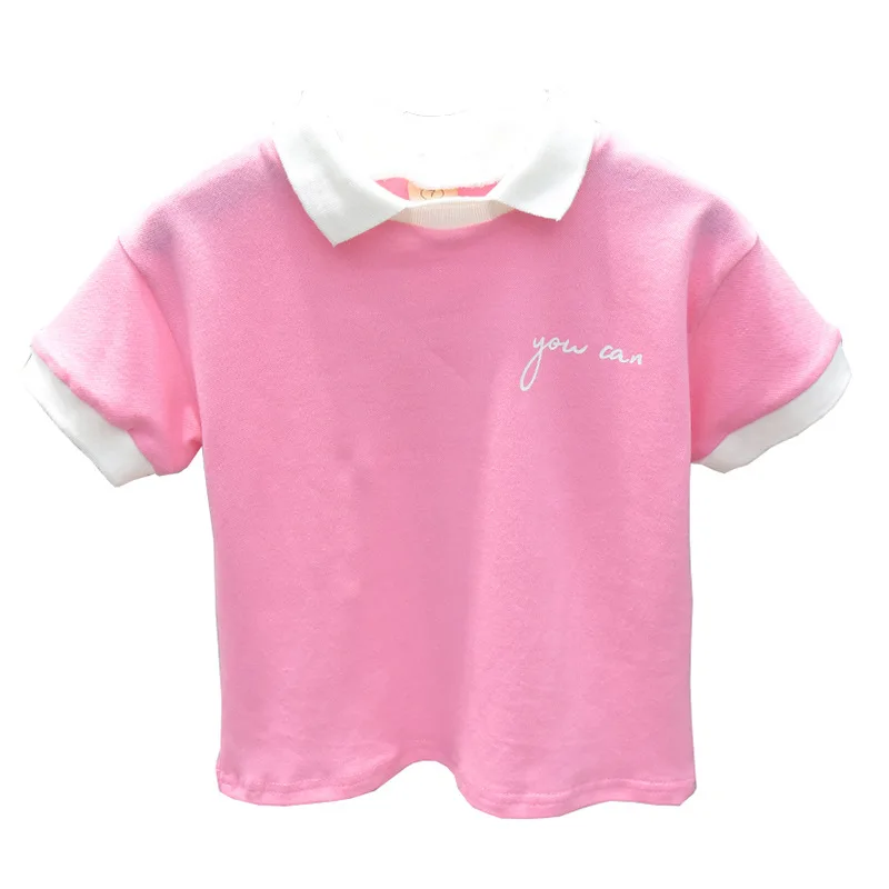 2PCS WLG Boys Outfits Summer Kids Pink Patchwork Shirt and White Short Set Baby Boy Fashion Clothes for 2-6 Years |