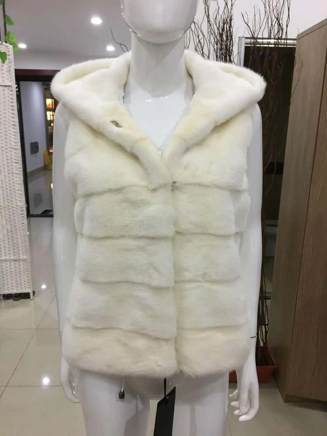 Arlenesain 2019 индивидуальный новый дизайн серая жилетка из натурального меха норки с