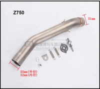 motorcycle exhaust middle pipe connect pipe muffler escap link pipe middle section adapter pipe for kawasaki z750 z800 z 750 800