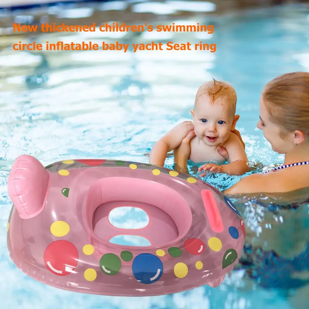 Портативное летнее плавательное кольцо сиденье с мультяшным рисунком