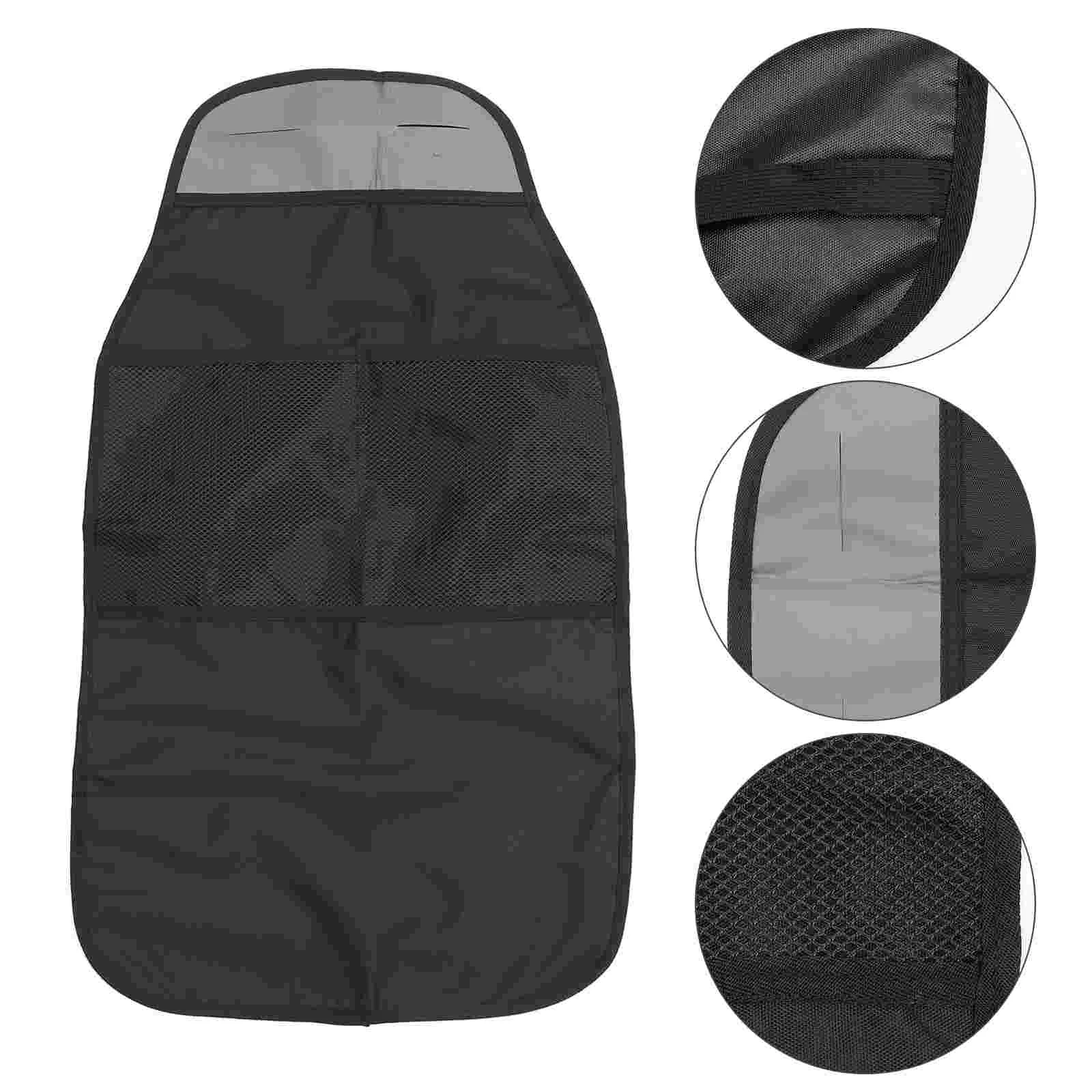

2pcs Car Seat Back Anti-kick Pads Kid Safety Seat Cushions Car Accessory (black)