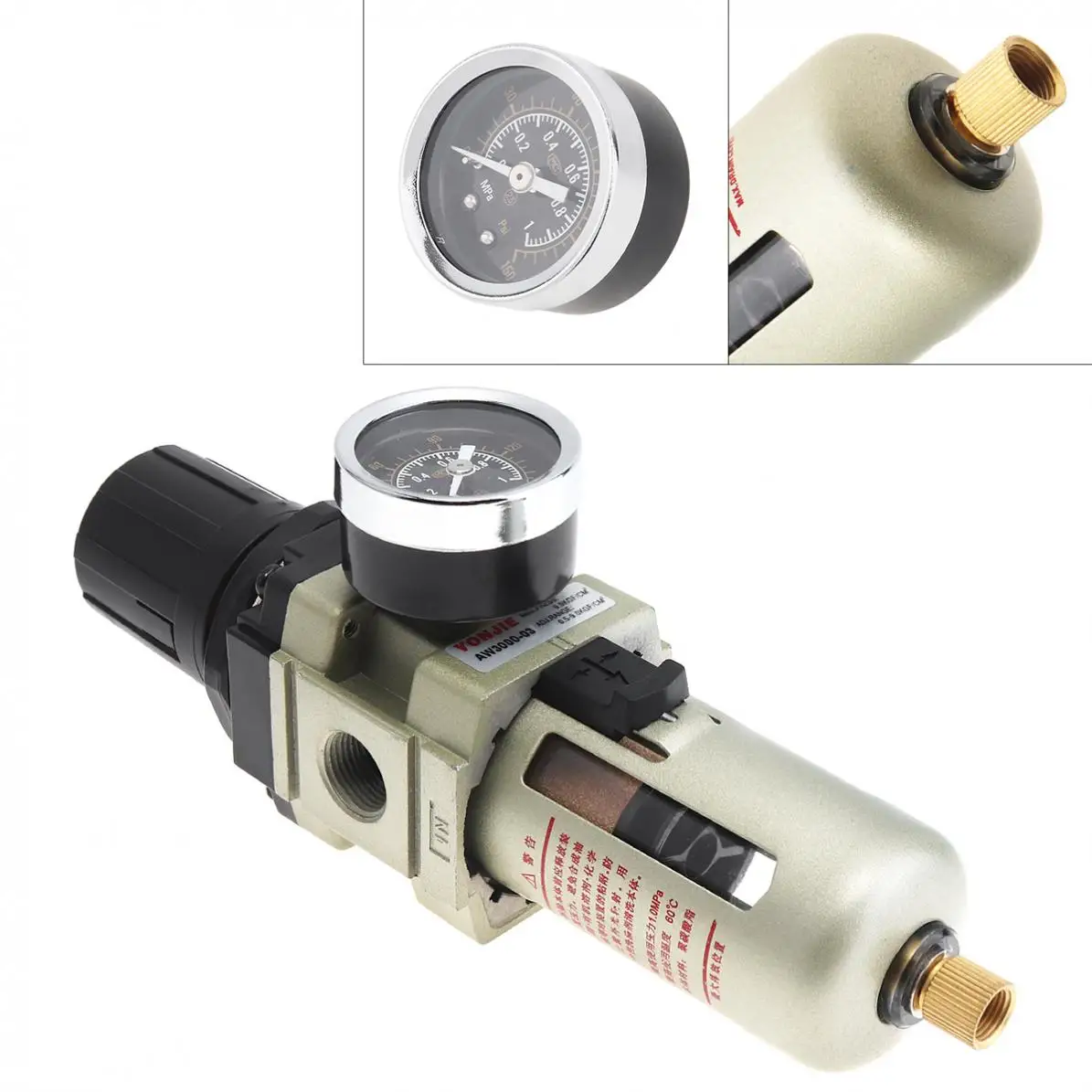 Пневматические детали Регулируемый воздушный компрессор 0 1 МПа сепаратор масла