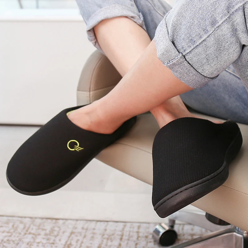 Зимние тапочки женская дышащая домашняя обувь женские теплые меховые шлепанцы
