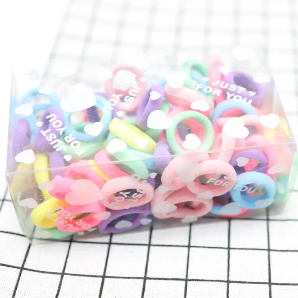 

WEIXINBUY 2020 Elastic Tiny Ponytail Hair Band Holder Hair Ties Mix Colors Hair Ropeshair Accessories for Baby Girls