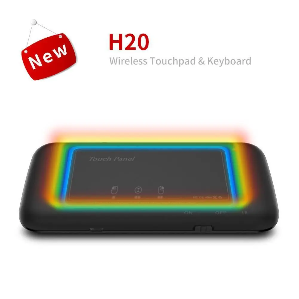 

New Double-Sided Mini Wireless Keyboard Full Screen Touchpad 3 Staged Adjustable Backlight Auto-Rotation Wireless Keyboard