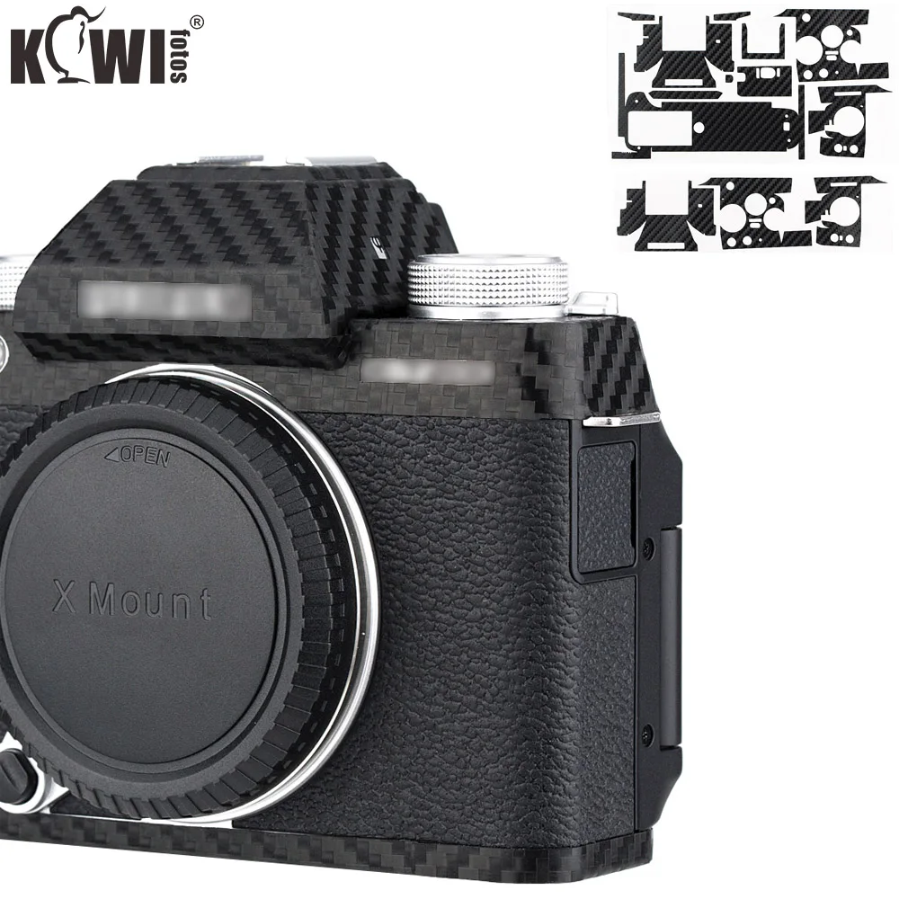 

Комплект защитной пленки для корпуса камеры Fuji Fujifilm X-T200 XT200, защита от царапин, наклейка 3M, углеродное волокно, черный