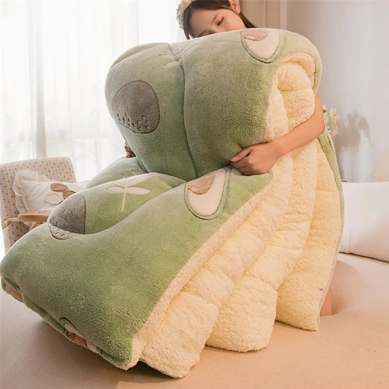 Теплое мягкое одеяло с авокадо Снежный Бархат Кашемировое флисовое двойное