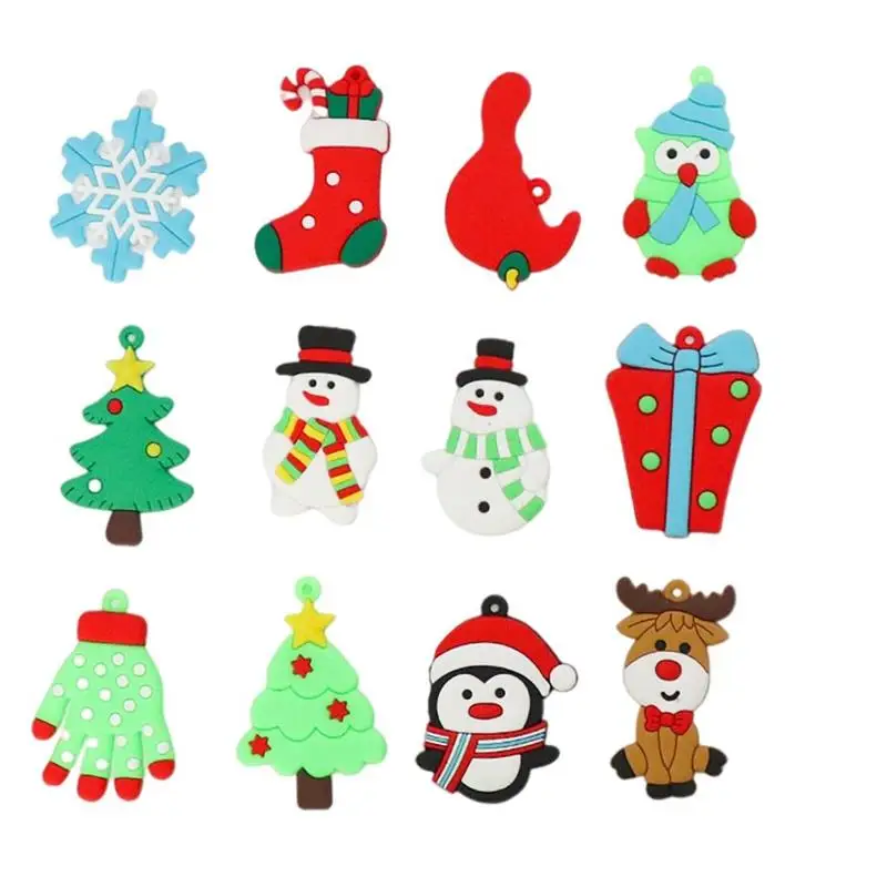 

12PCS Christmas Pendant Christmas Tree Decoration Gingerman Hanging Pendant Ornaments Christmas Tree Ornament Navidad Gift
