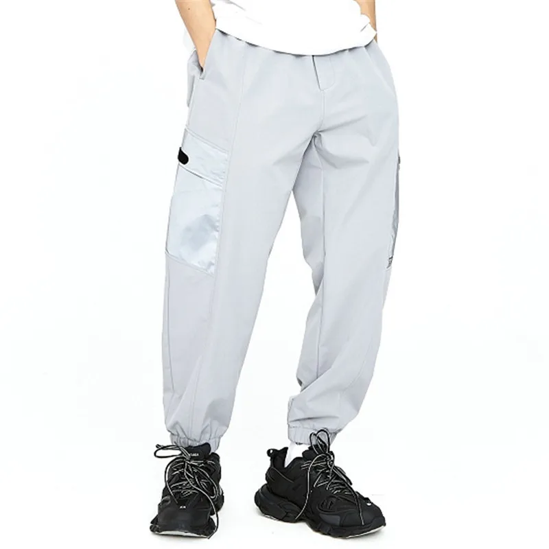 Брюки MRMT Мужские Светоотражающие широкие штаны много карманов винтажные