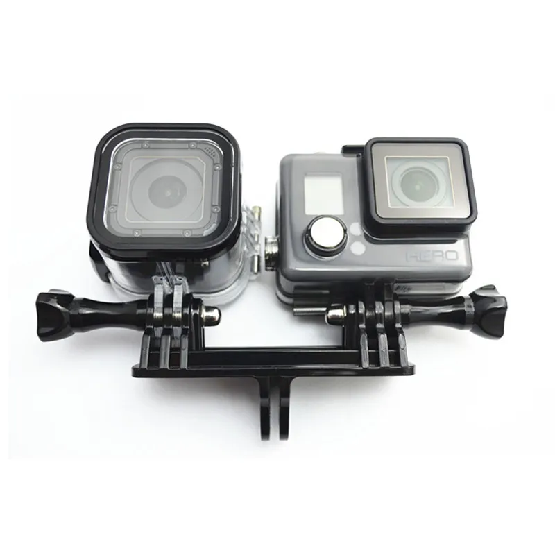 Держатель для камеры с двумя портами ручка крепления адаптер штатива Gopro Hero 8 7 5 4