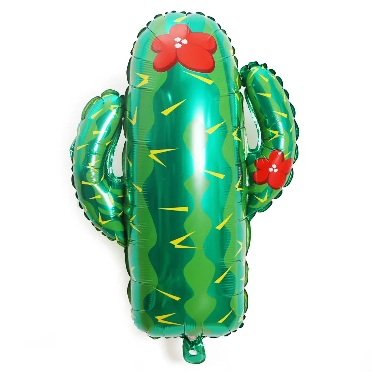 

1pc Large Cactus Helium Foil Balloons Birthday Party Balloons Children's Toys Hawaii Tropical Forest Decorations Globos Plants