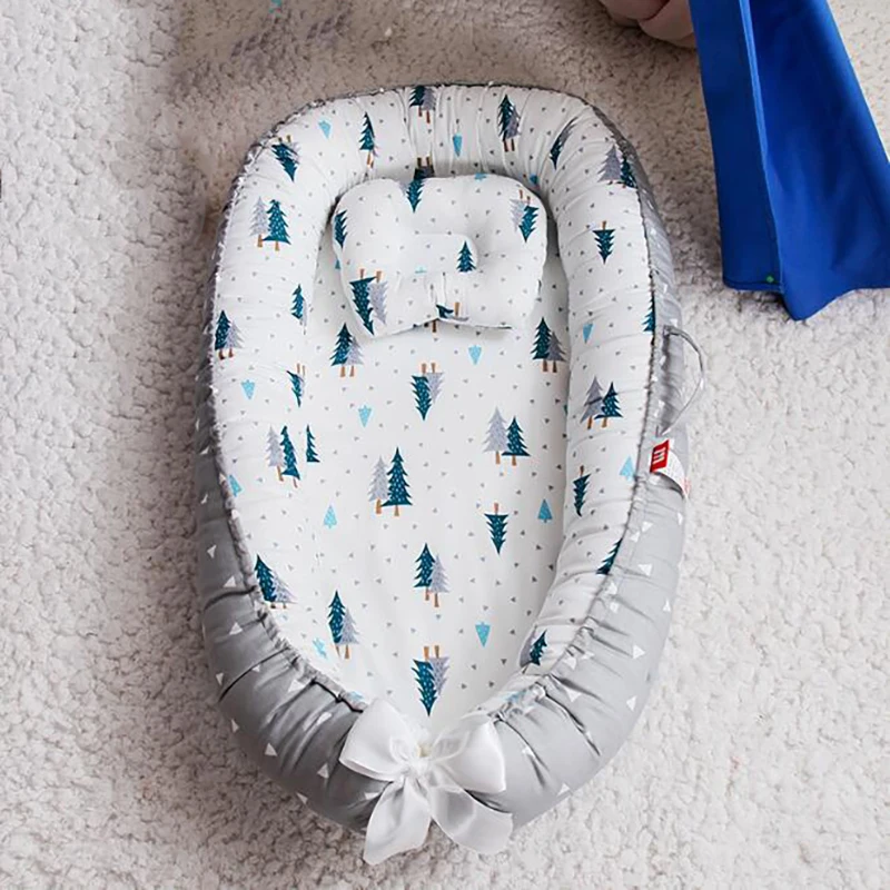 Портативная кроватка для новорожденных детская корзина младенцев хлопковая