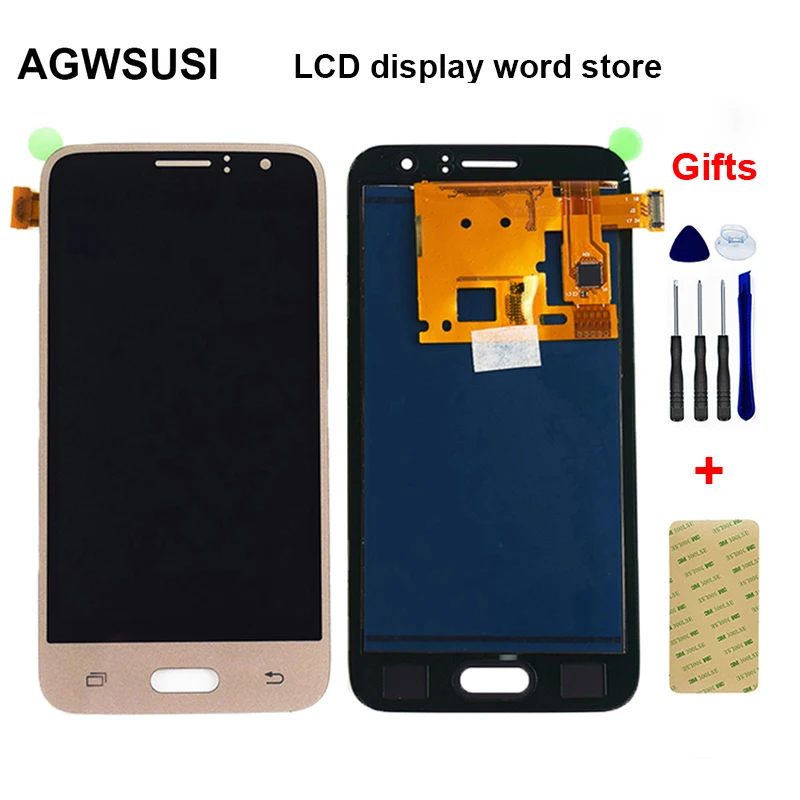 Для samsung Galaxy J1 lcd J120 SM J120F дисплей J120M J120H J120G ЖК-панель+ сенсорный экран дигитайзер Датчик в сборе 4,3"