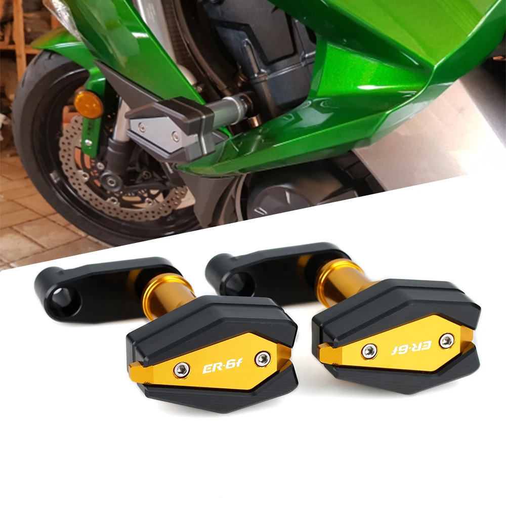 Для Kawasaki ER6F ER 6F рамки Ползунки Краш колодки мотоциклетные алюминиевый обтекатель