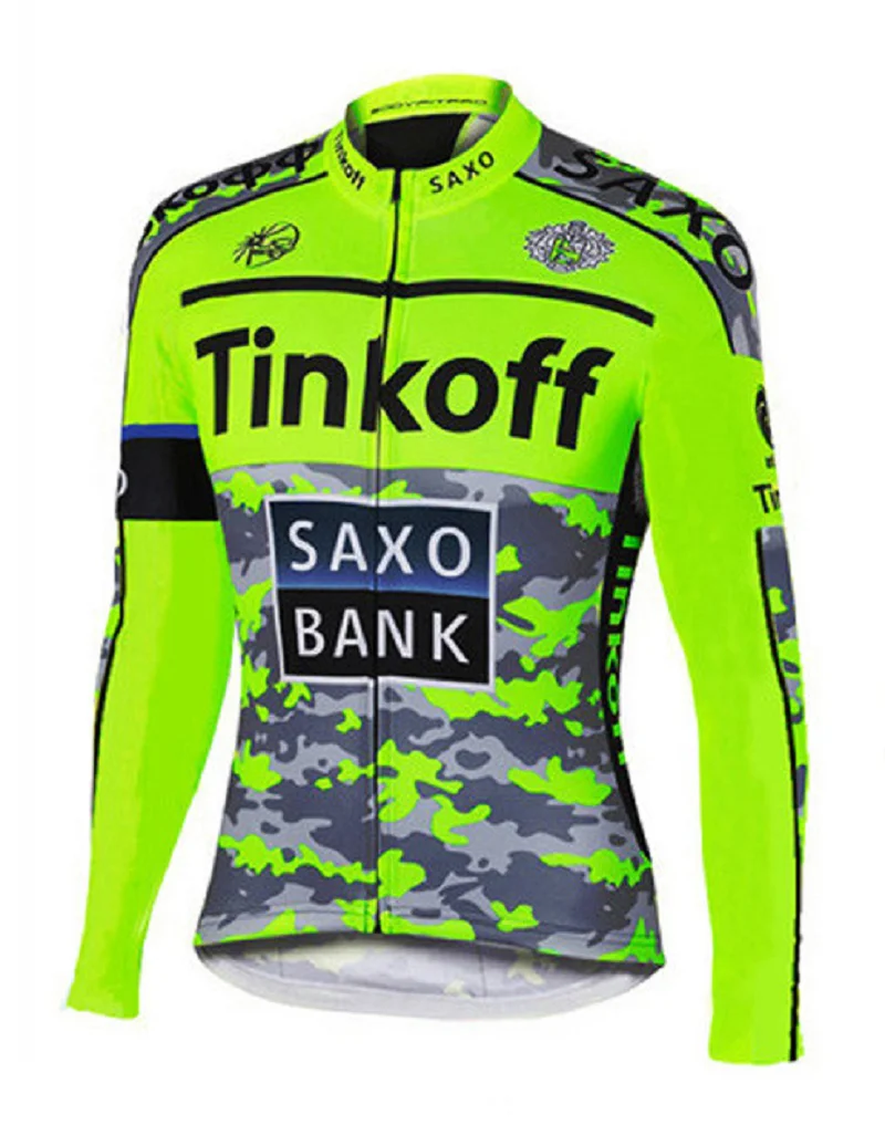 Новинка 2020 велосипедная Джерси Tinkoff Pro с длинным рукавом одежда для велоспорта