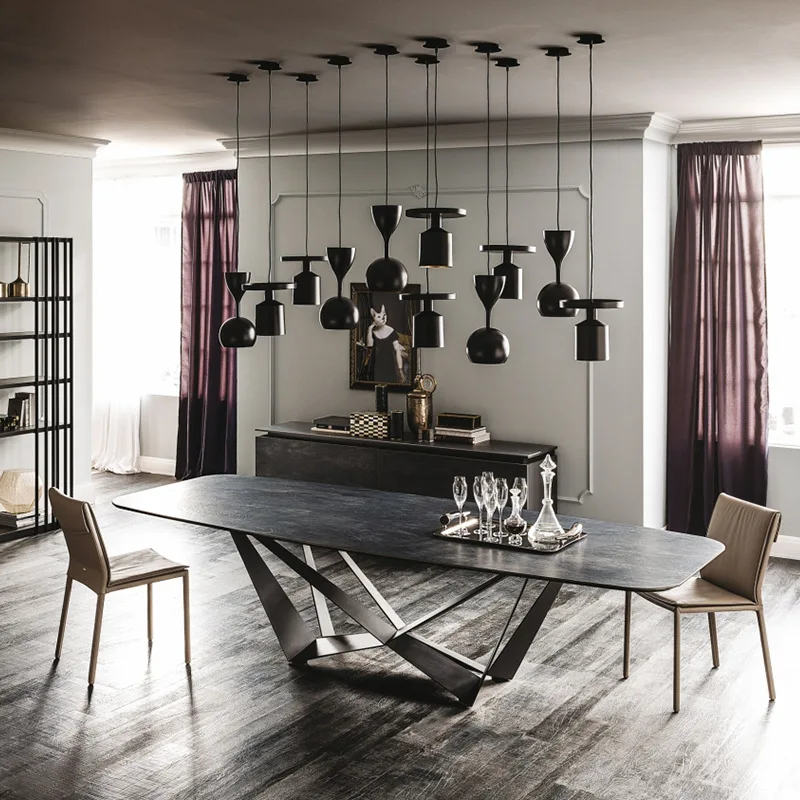 Скандинавский мраморный обеденный стол минималистичный светсветильник ый