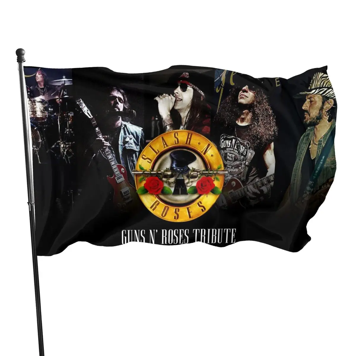 Bandera de Guns And Roses de American Rock Band para decoración 90x150cm