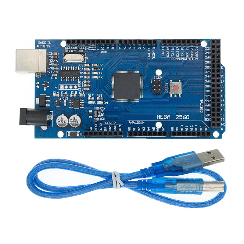 10 комплектов Mega 2560 R3 Mega2560 REV3 шт. детская плата + USB-кабеля | Электронные компоненты