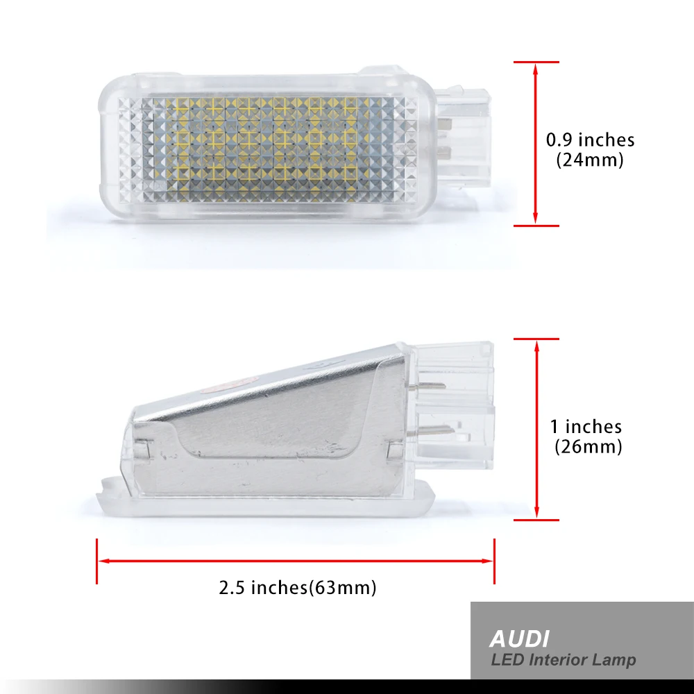 Фото Светодиодный внутренний светильник Footwell для чемодана Audi A2 A3 S3 A4 B5 B6 B7 B8 A5 S5 A6 C5 C6 A7 A8 RS4 RS6 R8 TT TTS №4