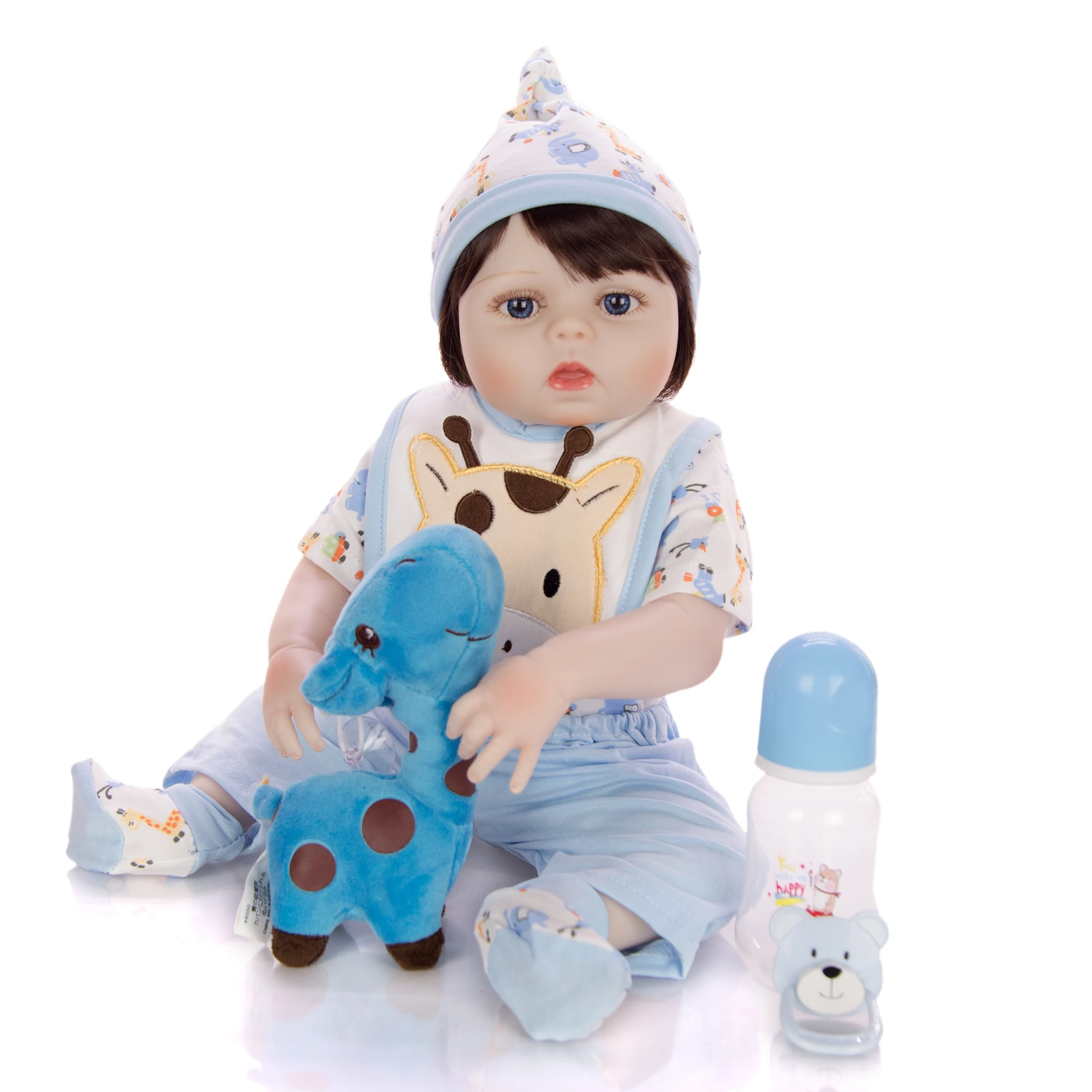KEIUMI 19'' 48 CM SIlicone Full Body Reborn Babies Doll Lifelike Newborn Baby Boneca Girl Kid Toy Birthday present | Игрушки и
