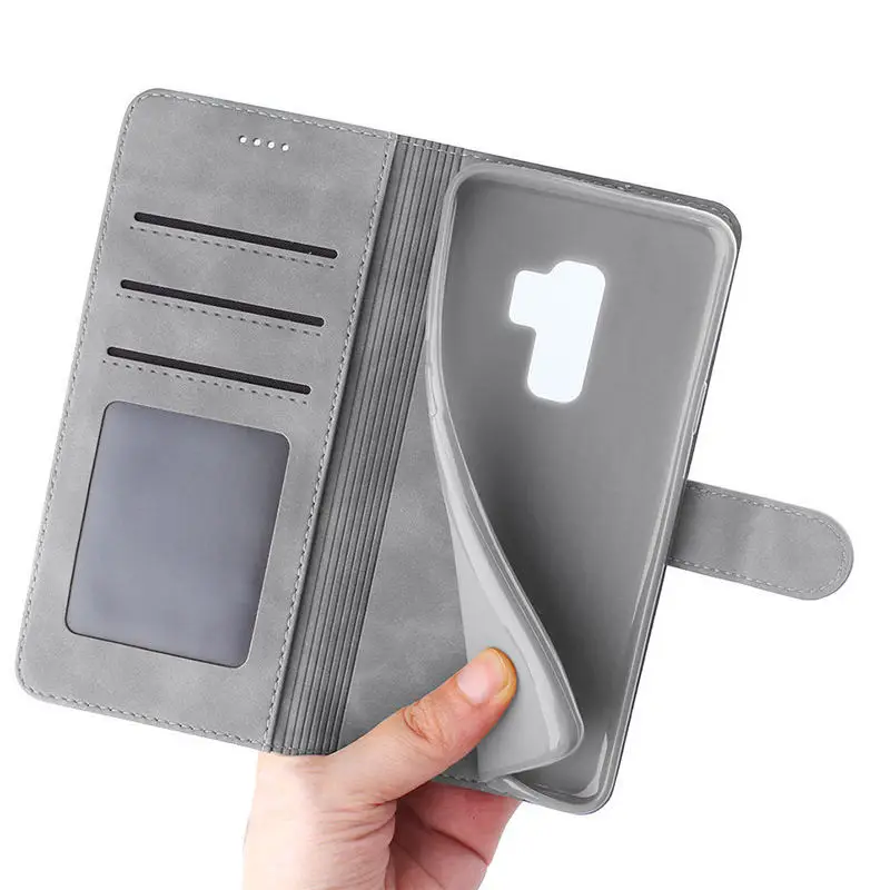 Luxury Retro PU Leather Case For Samsung galaxy S9 Flip Book Wallet Phone Cover For Samsung galaxy S9 Plus Case Samsung S9 Cover