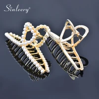 sinleery vintage design elegant pearls beads hair clip for women gold color hairgrip hair accessories 2021 new arrival fs001 ssk